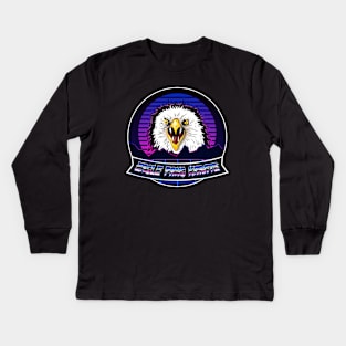 80s Eagle Fang Kids Long Sleeve T-Shirt